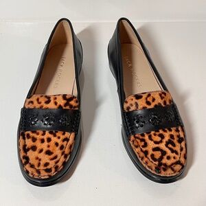 Jack Rogers Remy Haircalf Slip-On Loafers